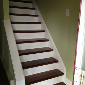 Custom Stained and Built Stair Treads