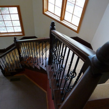 Custom staircase handrail