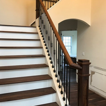 Custom Walnut Staircase and Rails