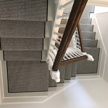 Custom wool stair runners (Hagaman Carpet)