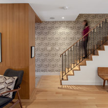Contemporary Staircase by Wanda Ely Architect Inc.