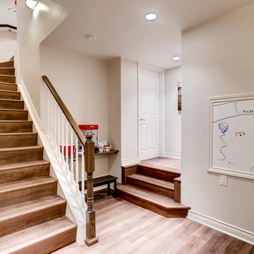 Denver Basement Staircase with Play Area