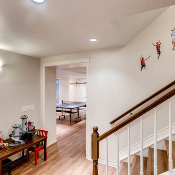 Denver Basement Staircase with Play Area