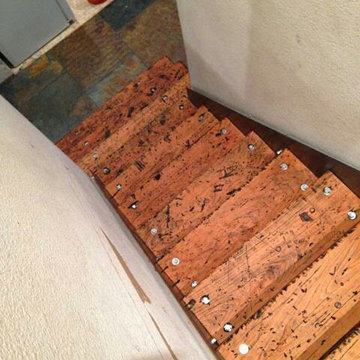 Distressed Hardwood Staircase, Highlands Ranch