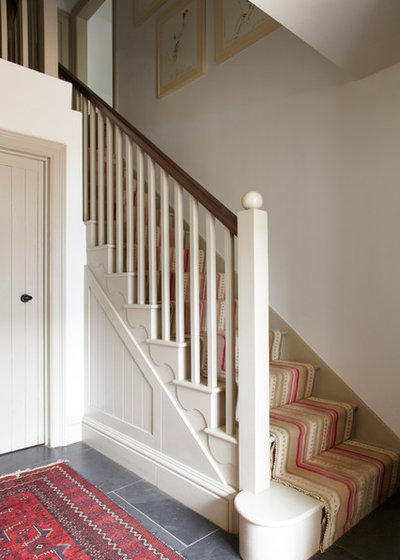 Country Staircase by Stephanie Dunning Interior Design