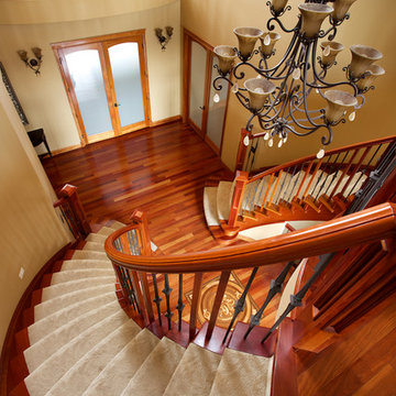 double curved stairs