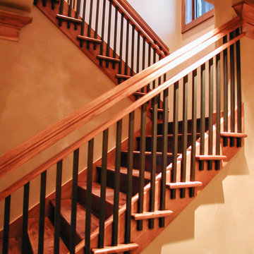 Double Handrail with Steel Balusters