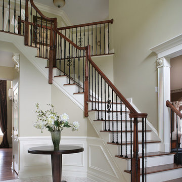 Dramatic Entry Way with Staircase