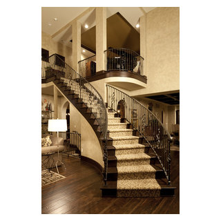 Dream Home Great Rm - Traditional - Staircase - Indianapolis - by Christopher  Scott Homes