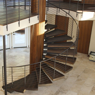 Du Chateau- Custom Staircase & Seine Flooring- San Diego, CA