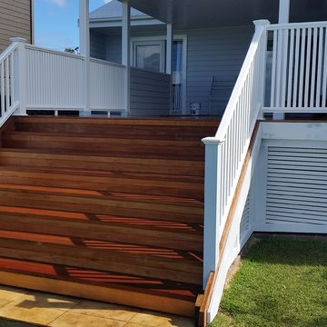 Duralife Railings installed at a beachside location