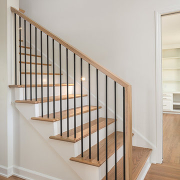 75 Metal Railing Straight Staircase Ideas You'Ll Love - May, 2023 | Houzz