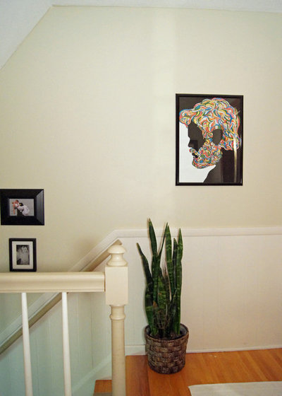 Transitional Staircase by Wind and Willow Home