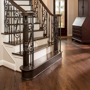 Elegant Staircase and Flooring