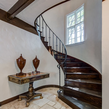 Entry Staircase - French Normandy Tudor