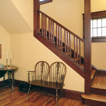 Entry stairwell and sitting area