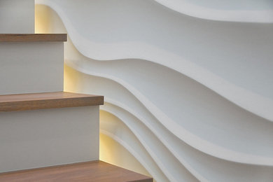 Example of a trendy staircase design in San Francisco