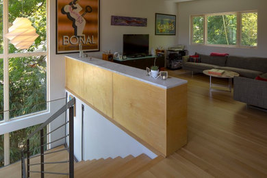 Example of a minimalist staircase design in Raleigh