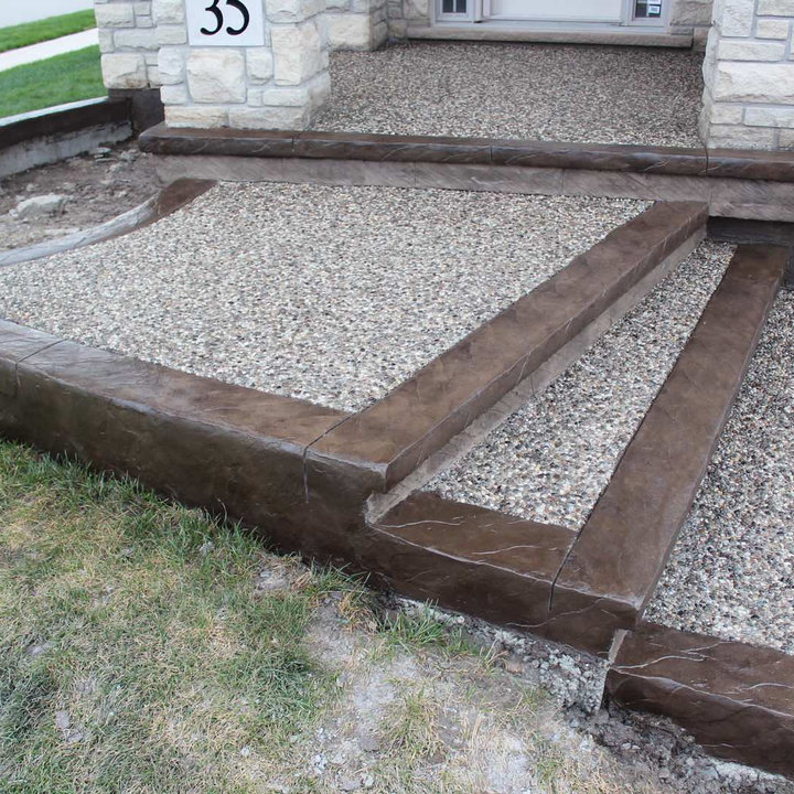 Exposed Aggregate Concrete Steps Photos & Ideas Houzz
