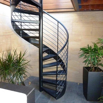 Exterior Iron Spiral Stairs Orange County