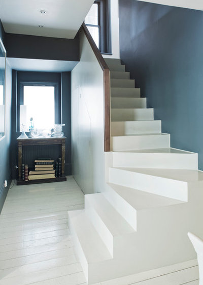 Contemporary Staircase by Farrow & Ball