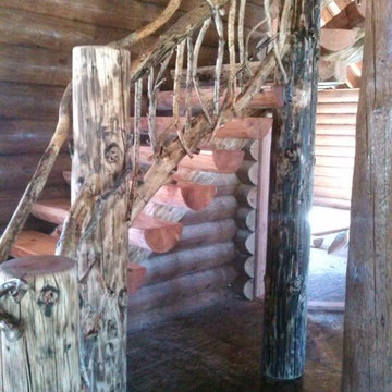 Fickes Log Staircase