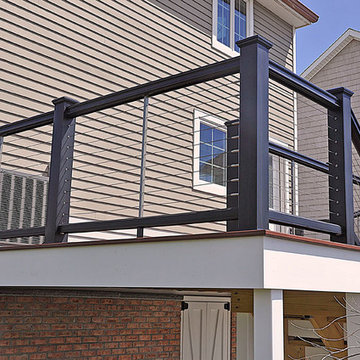 Fire Island Ave cable railing and deck