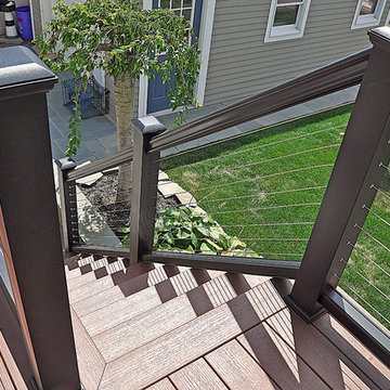 Fire Island Ave cable railing and deck