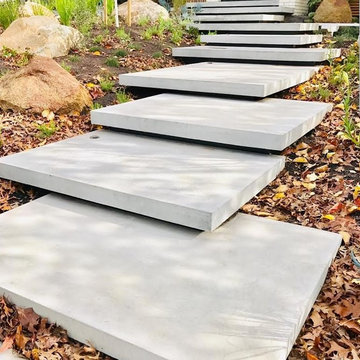 Floating Concrete Stair DFloating Concrete Stairs Calgary  Concrete steps, Float