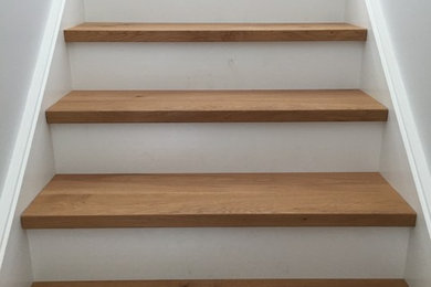 Exempel på en trappa i trä