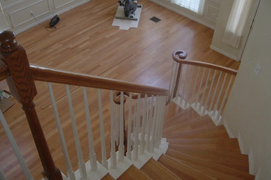 Inspiration for a timeless staircase remodel in Dallas