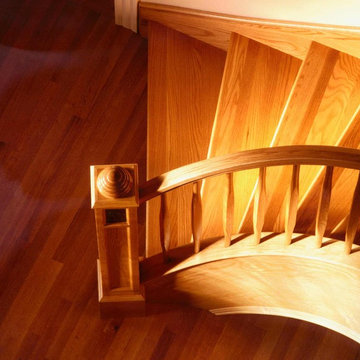 Flowing, contemporary stair