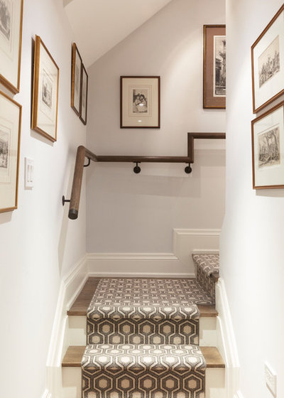 Traditional Staircase by Barbara Purdy Design Inc.