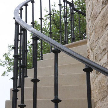 Forged Cast and Wrought Bronze Railings with Patina Finish