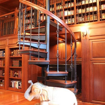 Forged Iron Spiral Staircase