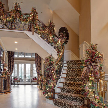 Foyer Staircase Christmas Garland