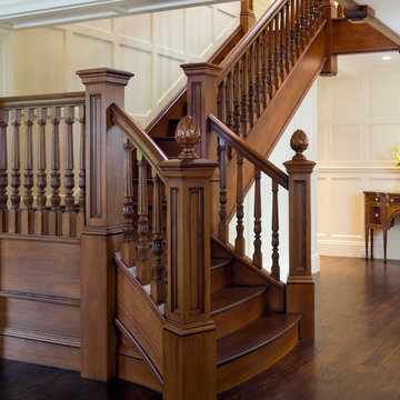 Foyer Stairway - Needham Home - 02 - Renovations