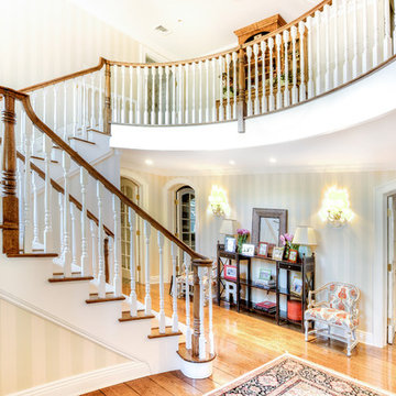 Front Entrance Traditional Winding Staircase