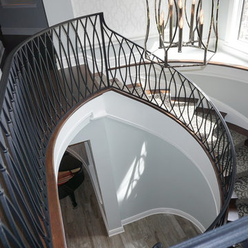 G.A. White Homes-Spiral Staircase Job