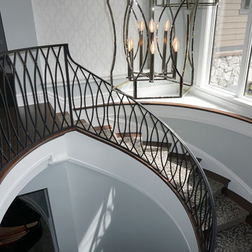 G.A. White Homes-Spiral Staircase Job