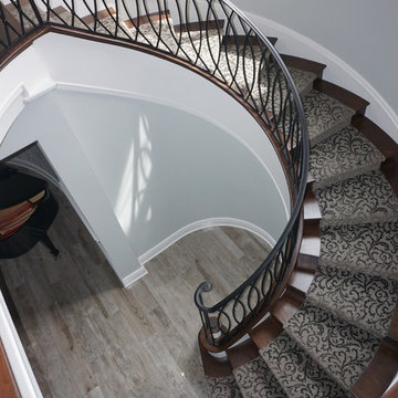 G.A. White Homes-Spiral Staircase Job