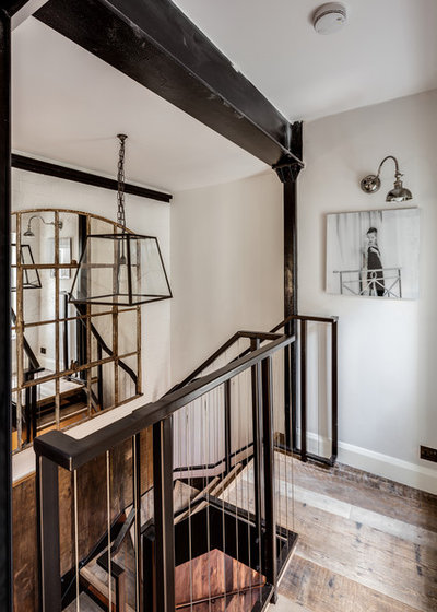 Eclectic Staircase by Barlow & Barlow Design