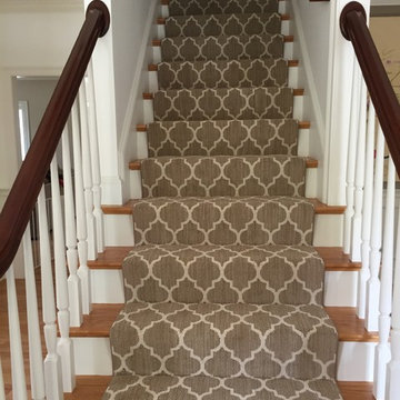 Geometric stair runner, Tuftex carpet