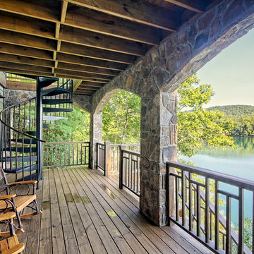 Georgia Lake House with Multi Level Deck