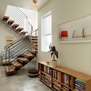 Example of a trendy staircase design in San Francisco