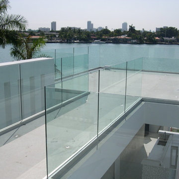 Glass and Metal Stairs