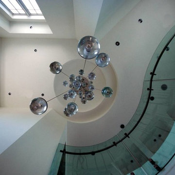 Glass and Metal Stairs