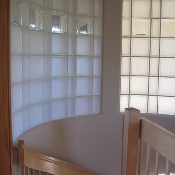 Glass block wall