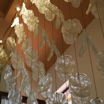 Glass Leaves Installation, Lighting Element