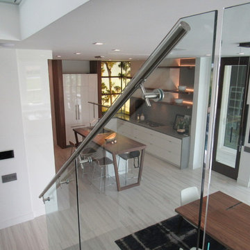 Glass Panel Modern Stair Project